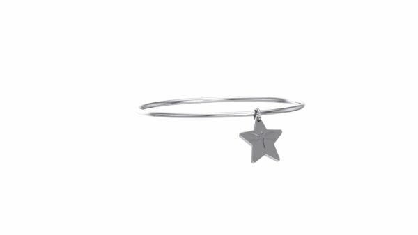 The Silver Bangle with Star Charm